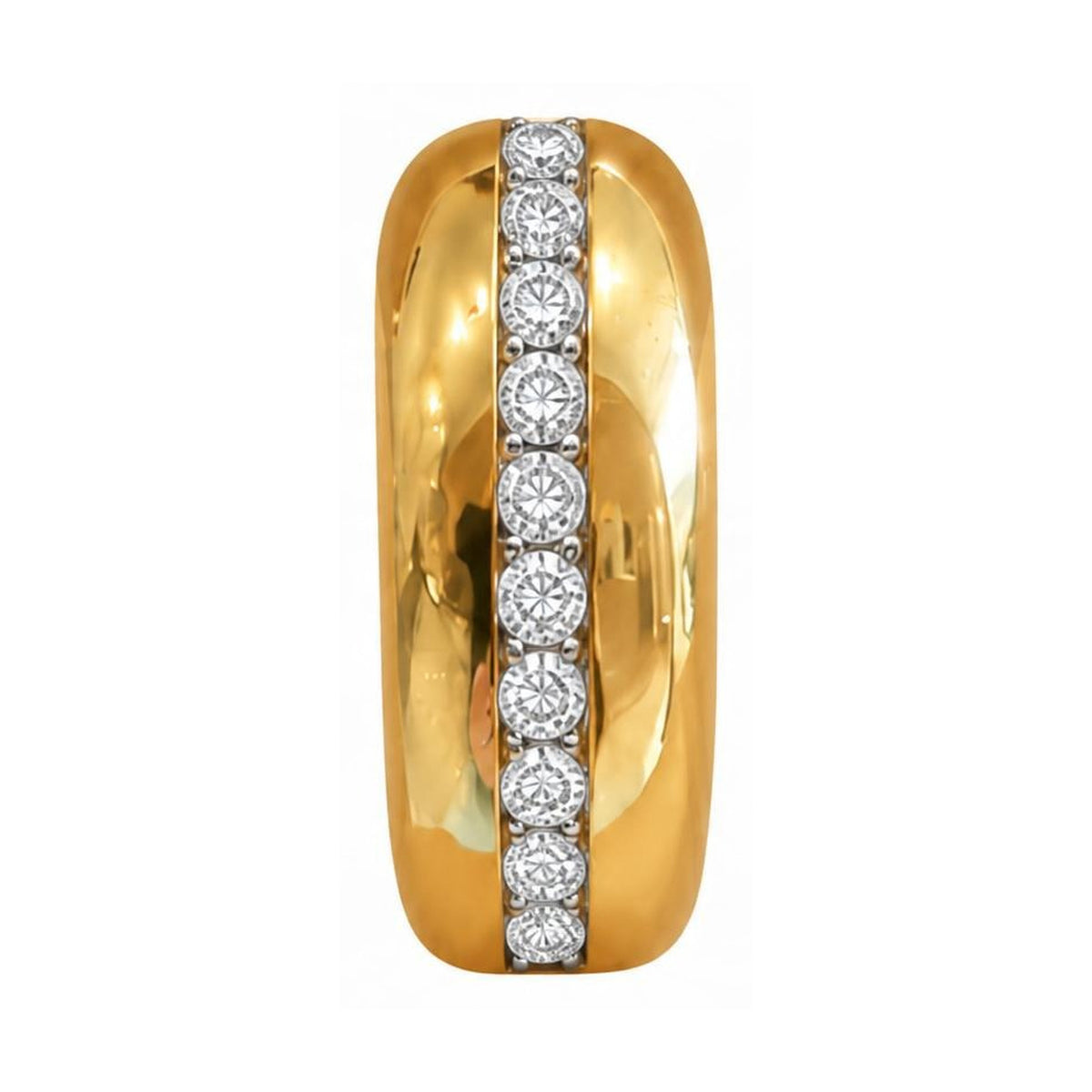 Lab-Grown Diamond Accent Band, digital rendering, view 2